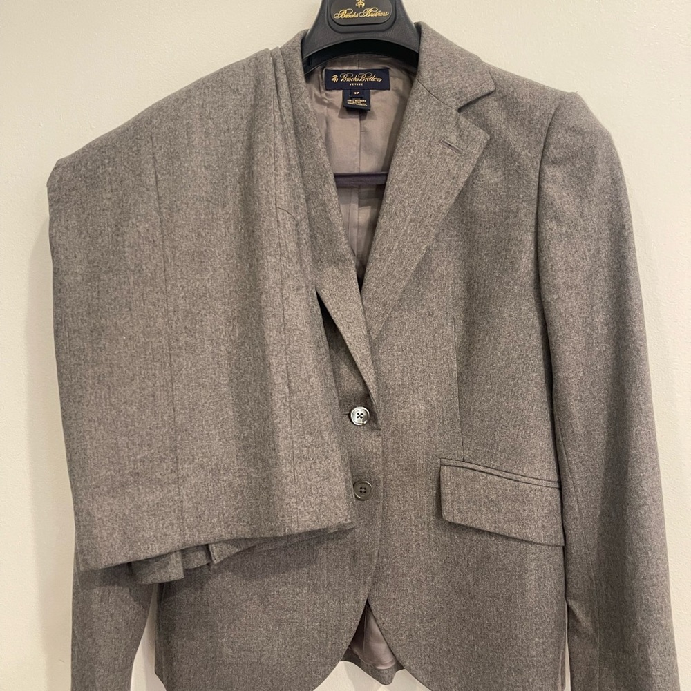 Brook brothers blazer wool suit skirt set